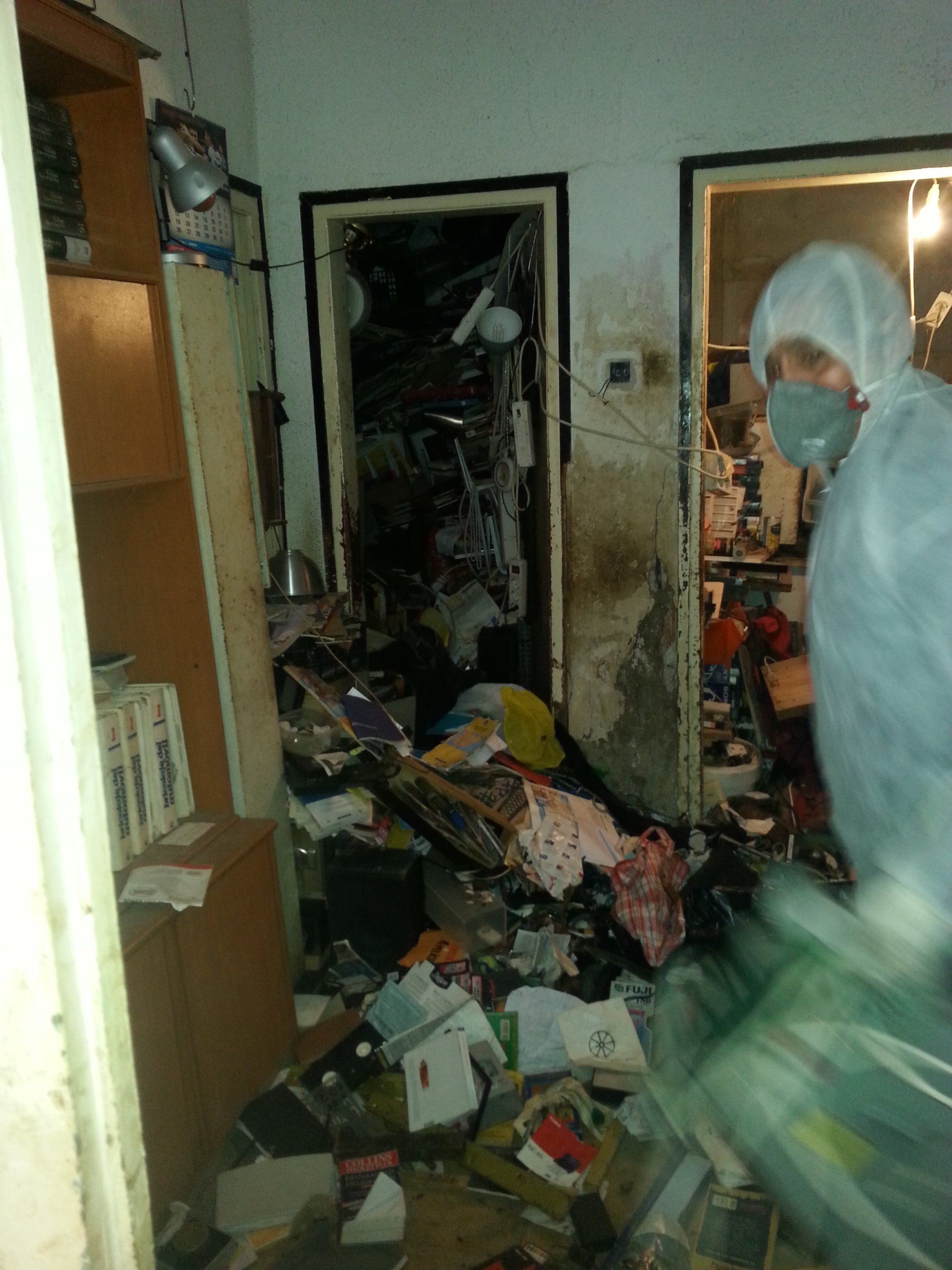 Limpieza y desinfección del síndrome de Diogénes