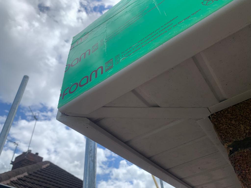 Plastic soffit and facia replacement