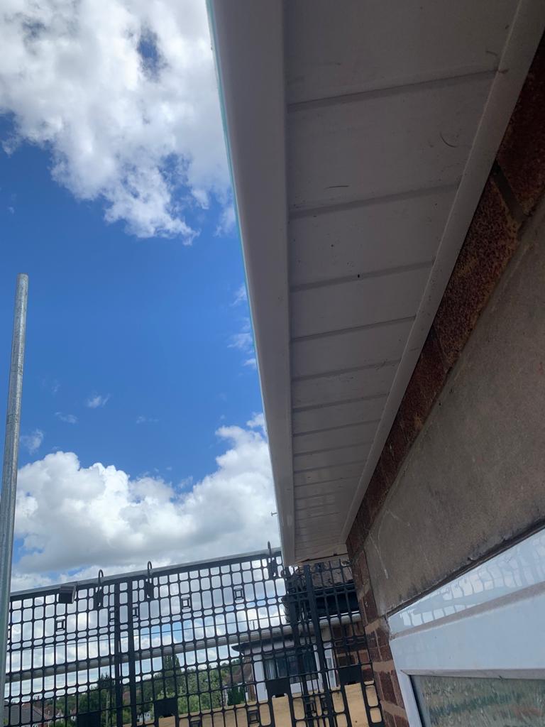 Plastic soffit and facia replacement