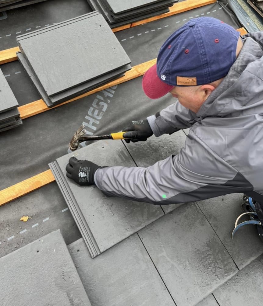 New pan tiled roof nailed good Job