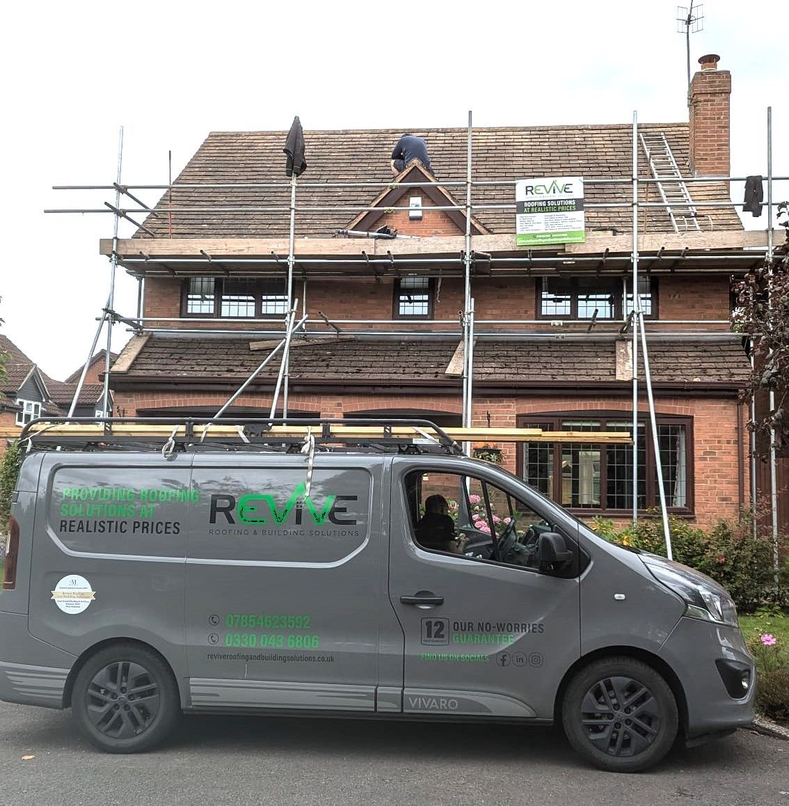 Scaffolding, branded roofing, new roofs, repair roof, Revive roof