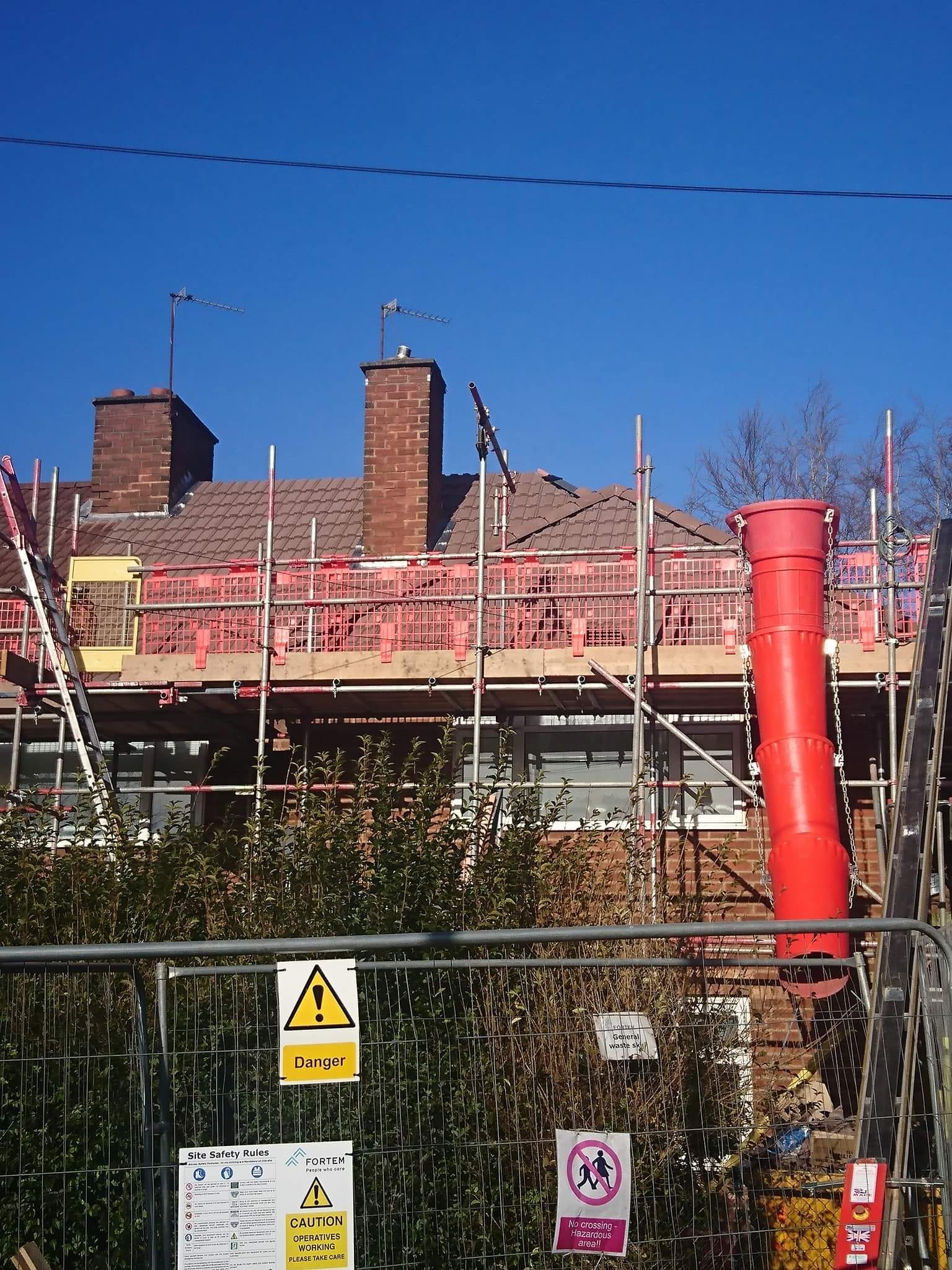 New tiled roof