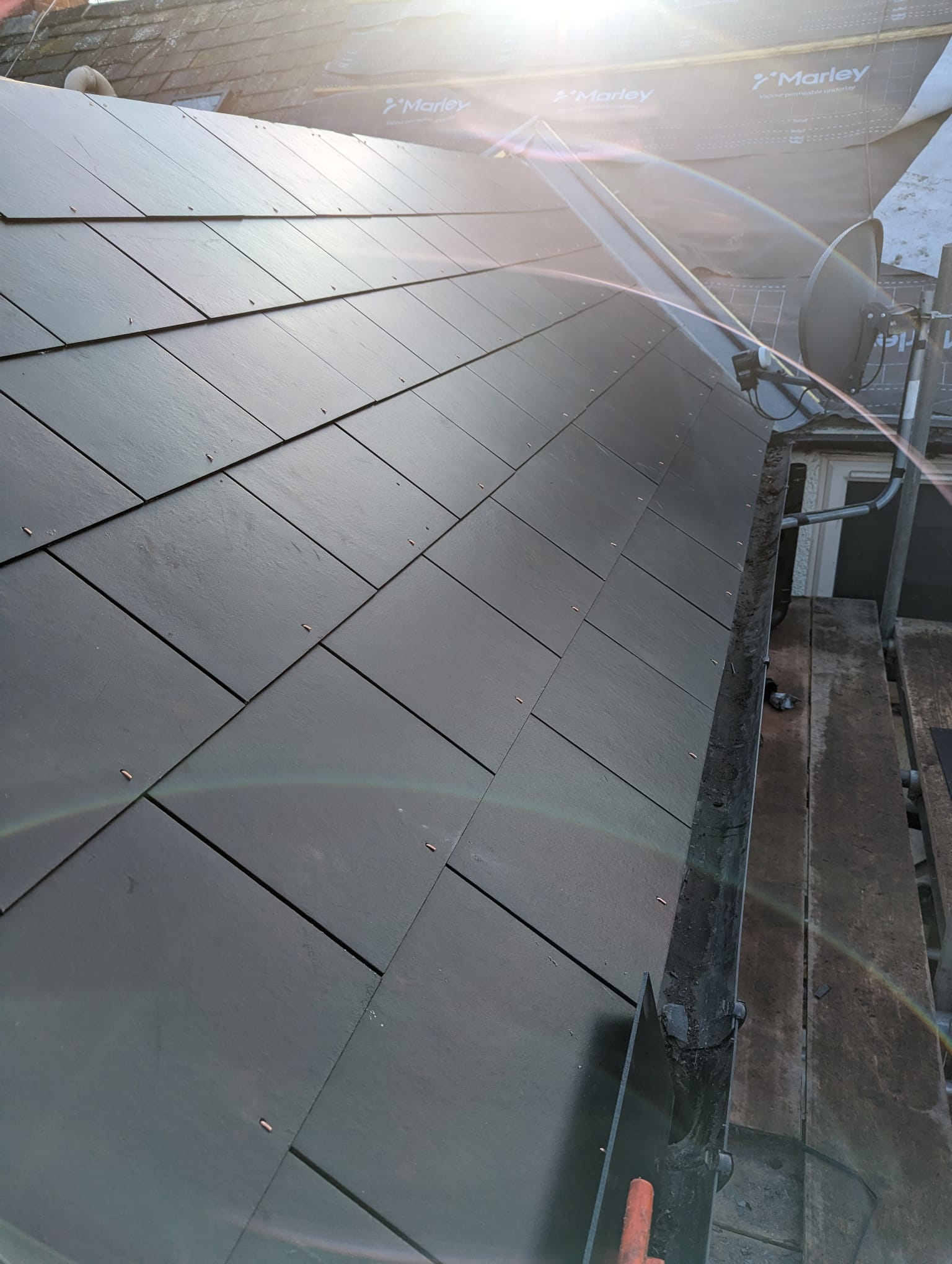 New slate roofs