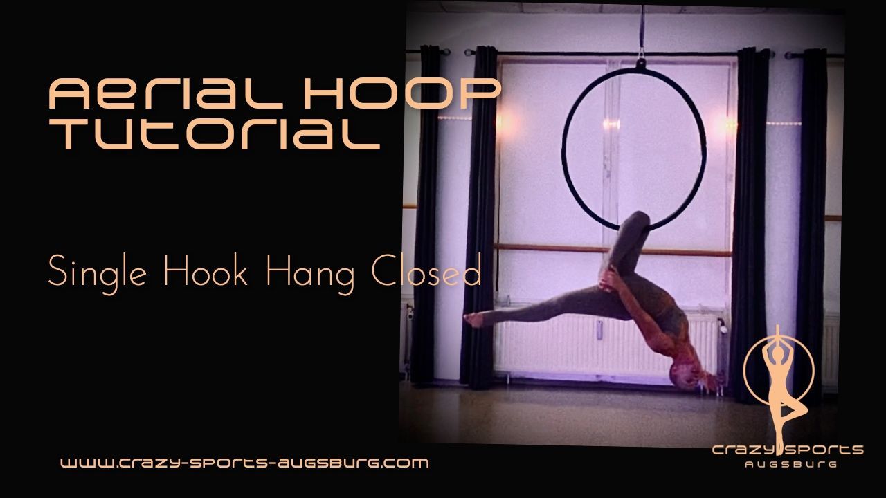 Thumbnail Aerial Hoop Tutorial Single Hook Hang Closed