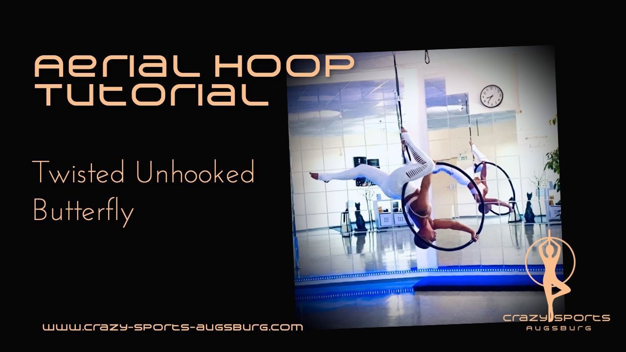 Twisted Unhooked Butterfly Aerial Hoop