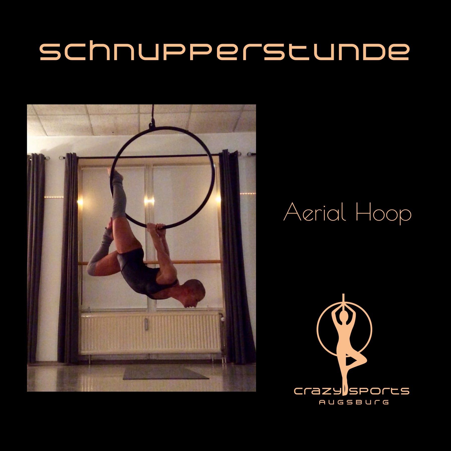 Aerial Hoop bei CrazySports Augsburg, Schnupperstunde