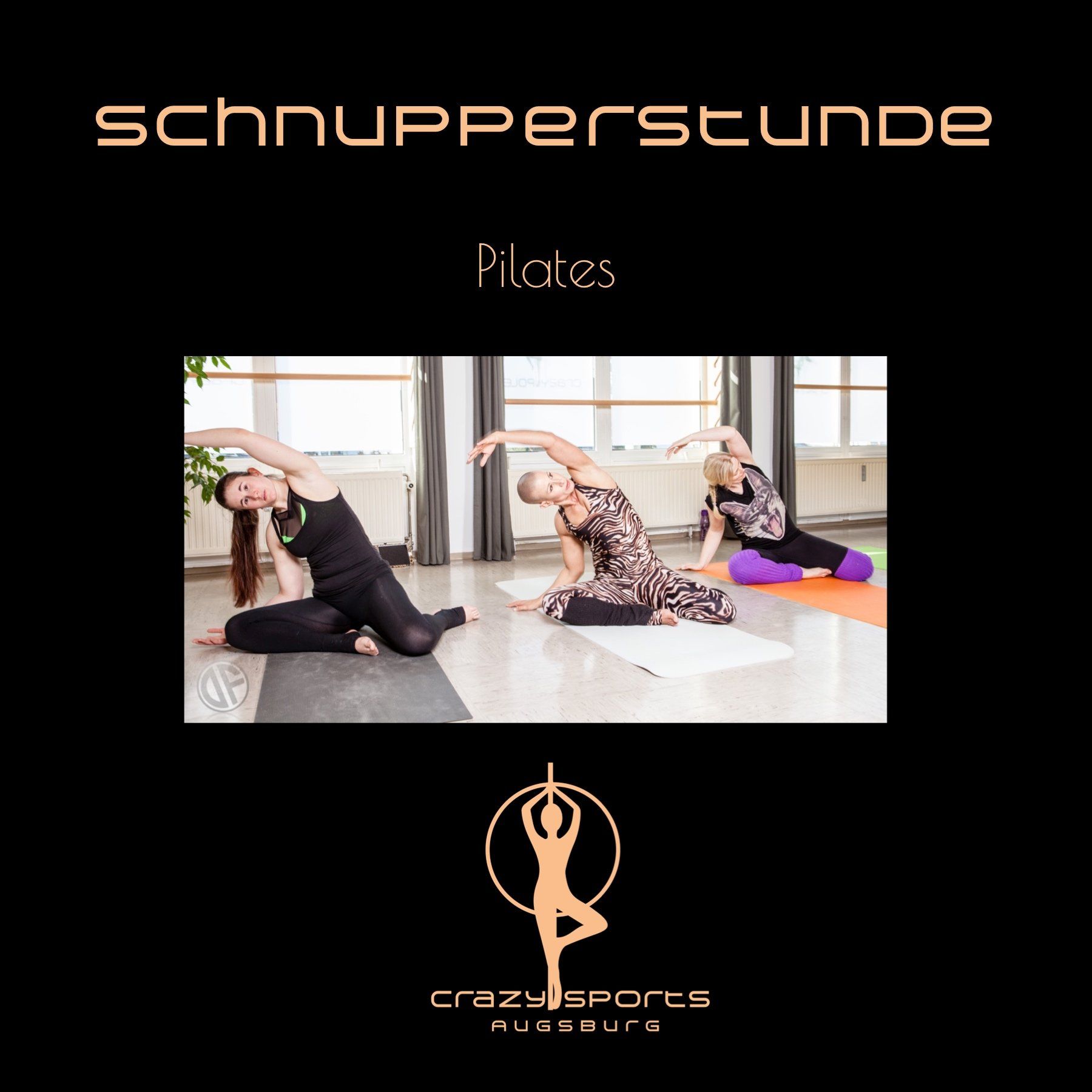 Pilates bei CrazySports Augsburg, Schnupperstunde
