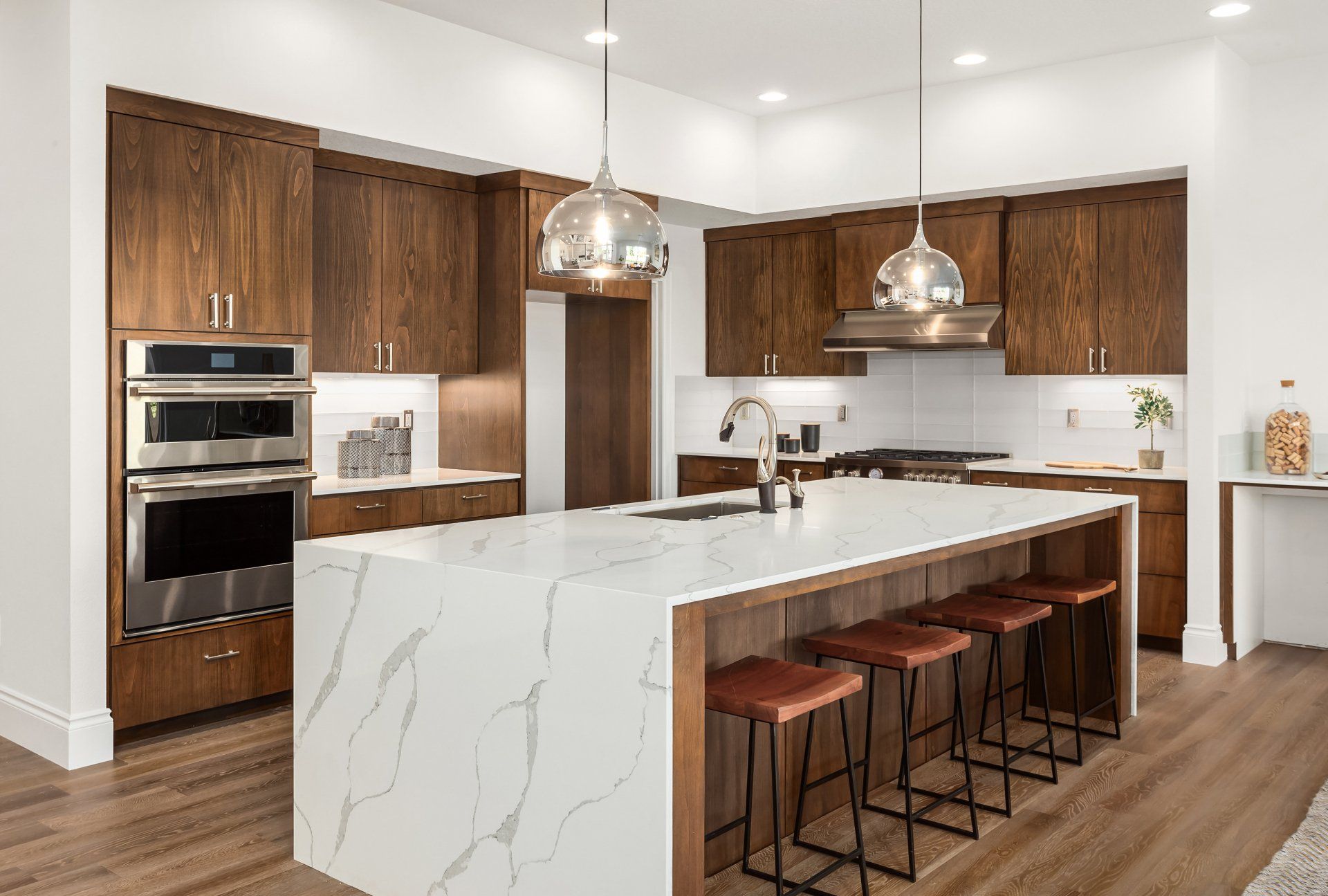 a newly remodeled kitchen