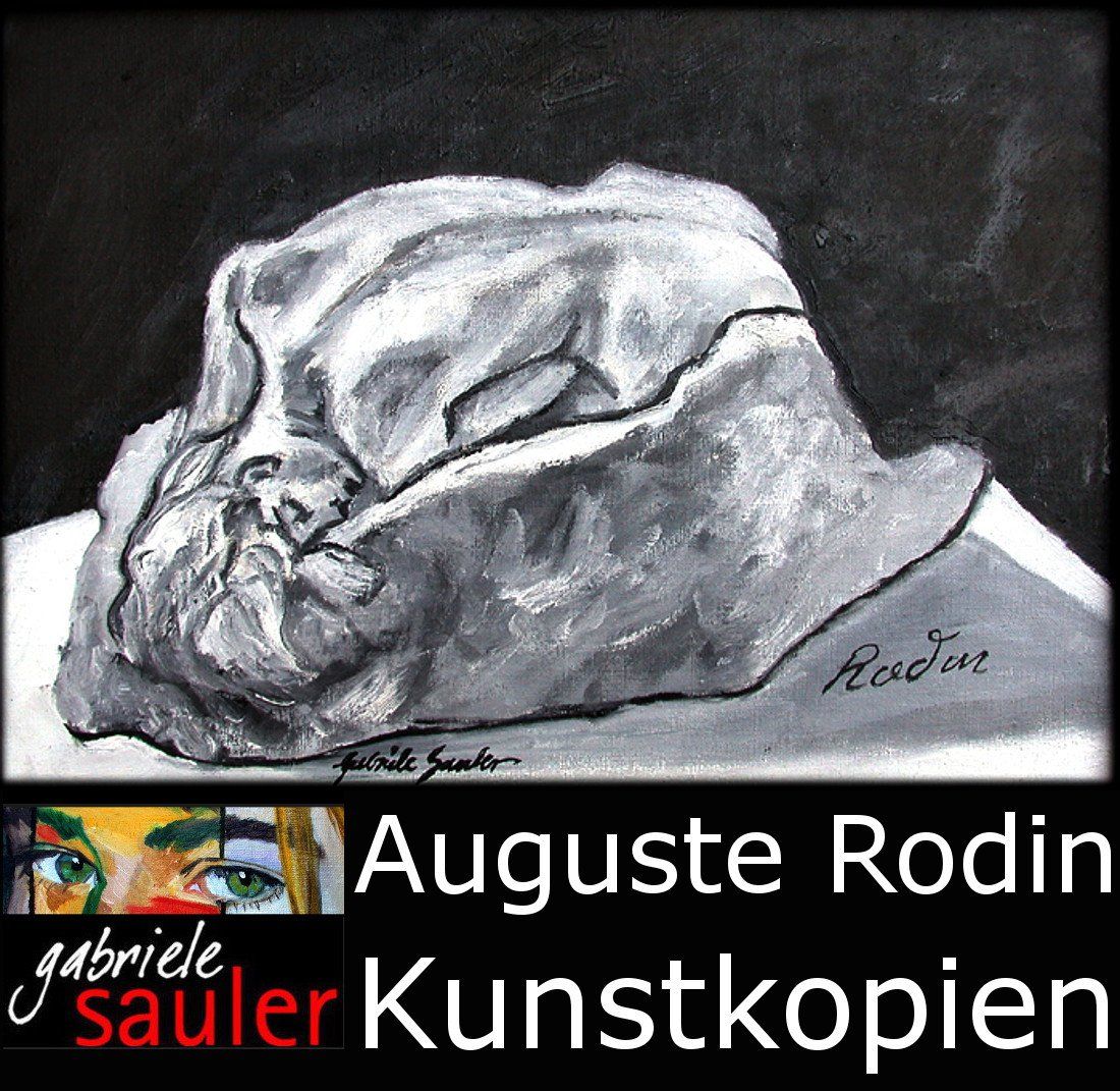 Auftragsmalerei Kunstkopie kopien malen lassen in Stuttgart Baden Württemberg von Gabriele Sauler einen Auguste Rodin Danae anfertigen