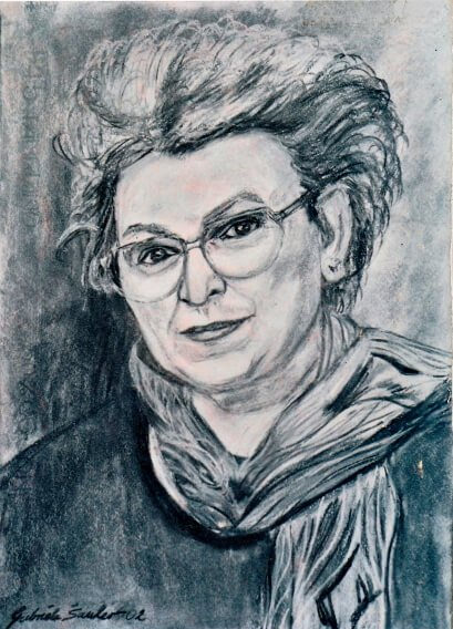 Frau als Portrait Zeichnung zeichnen oder malen lassen