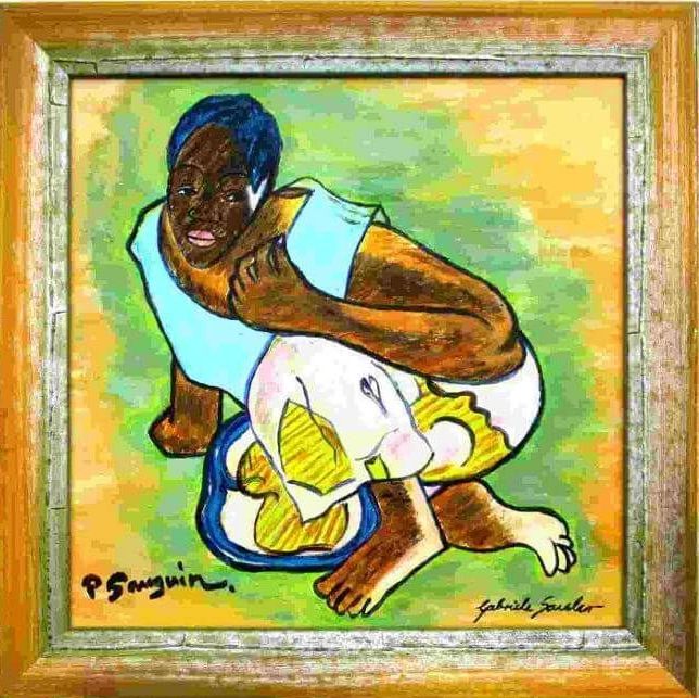 paul gauguin nachahmung handgemalt nachgemalt von kopistion gabriele sauler in stuttgart