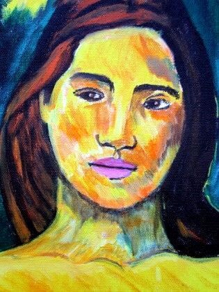 portrait handgemalt und nachempfunden von paul gauguin