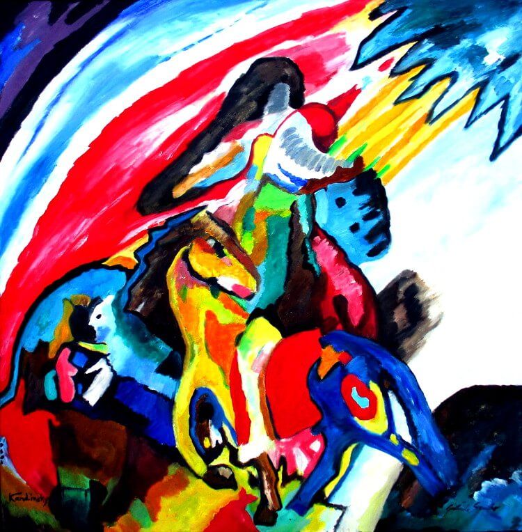 Wassily Kandinsky reproduktionen Reiter Improvisation 12 anfertigen lassen als Auftragsmalerei