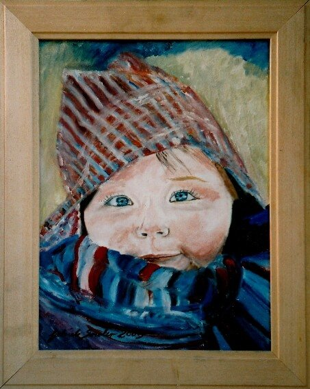 kinderportrait Baby Portraitmalerei malen lassen