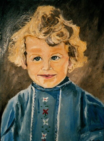 Kinderportrait malen lassen im altmeisterstil