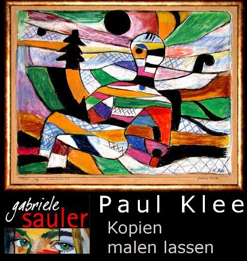 Reproduktion Paul Klee Erwachende in Pastell  als Auftragsmalerei