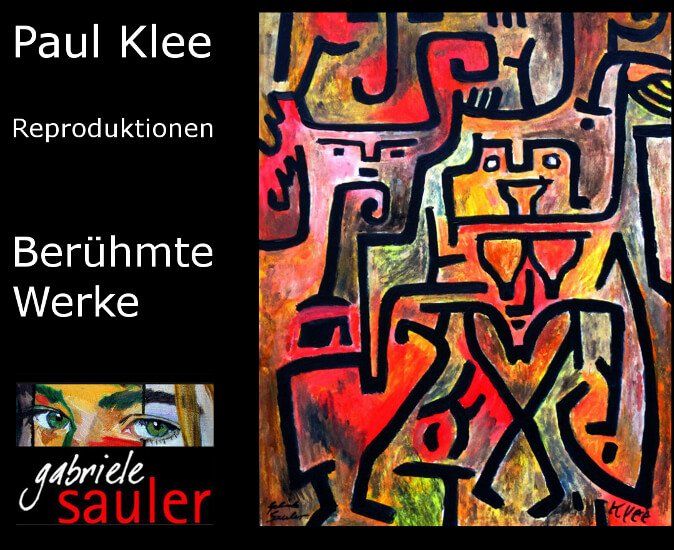 Reproduktion Paul Klee Wald Hexen 1938  Oel auf Karton von Kopistin Gabriele Sauler aus Stuttgart