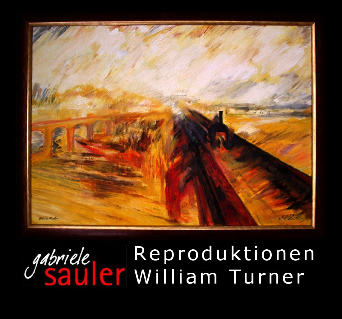 Reproduktion William Turner Kunstwerke malen lassen zum Beispiel Regen Dampf und Geschwindigkeit Öl auf LW