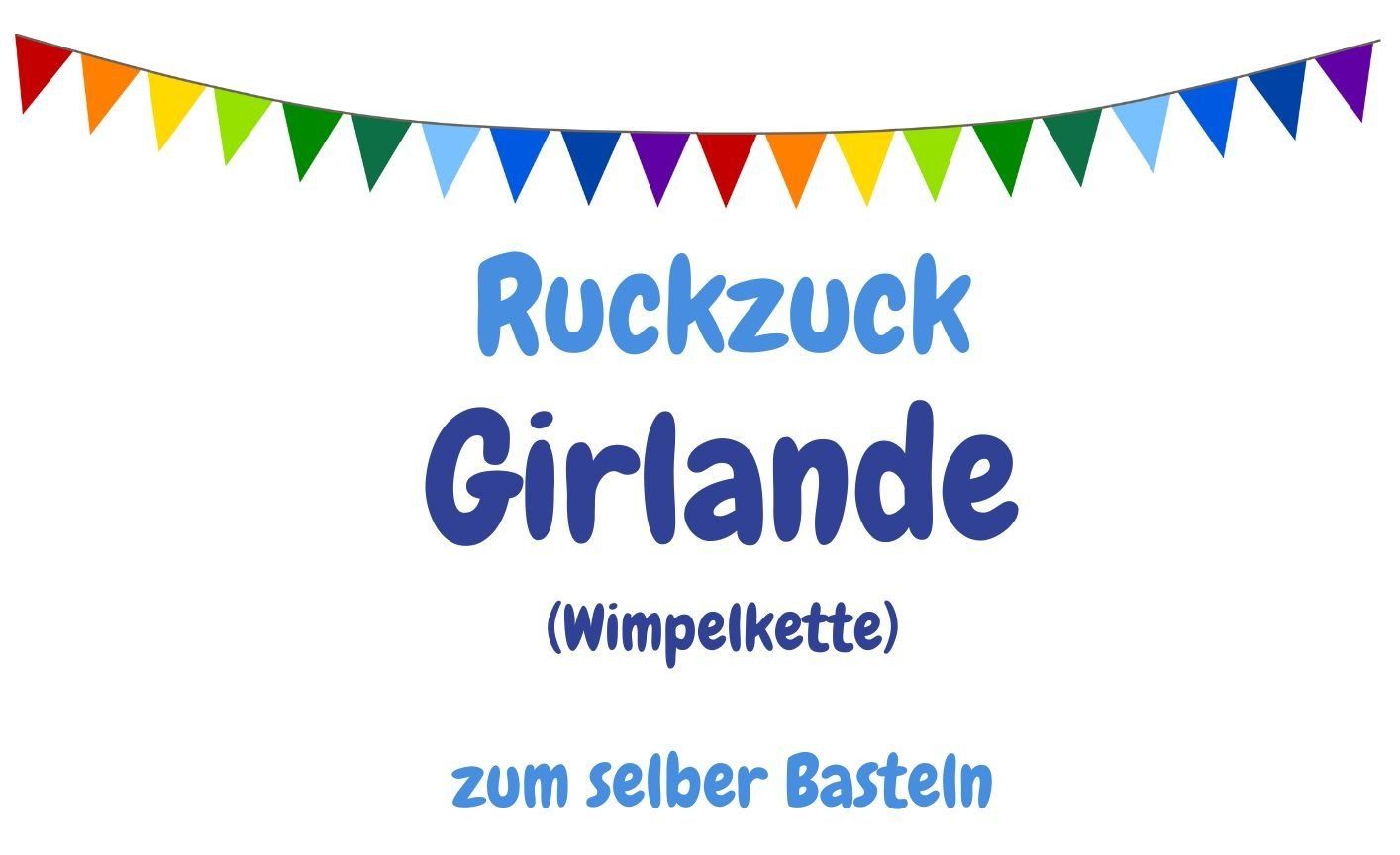 Ruckzuck Girlande. Die schnelle Girlande, ausdrucken, ausschneiden, dekorieren. Zu Weihnachten einen Tannenbaum daraus machen