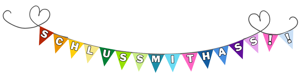 Ein Gratis Download. Mit dieser Vorlage kannst Du DIr eine fröhliche Wimpelkette basteln und damit klar Deine Meinung sagen. Egal ob ins Fenster, Schaufenster, zur Demo oder am Balkon, hier kämpst du auf liebevolle Art gegen Rechts und Hass. Schluss mit Hasse ist die Botschaft.