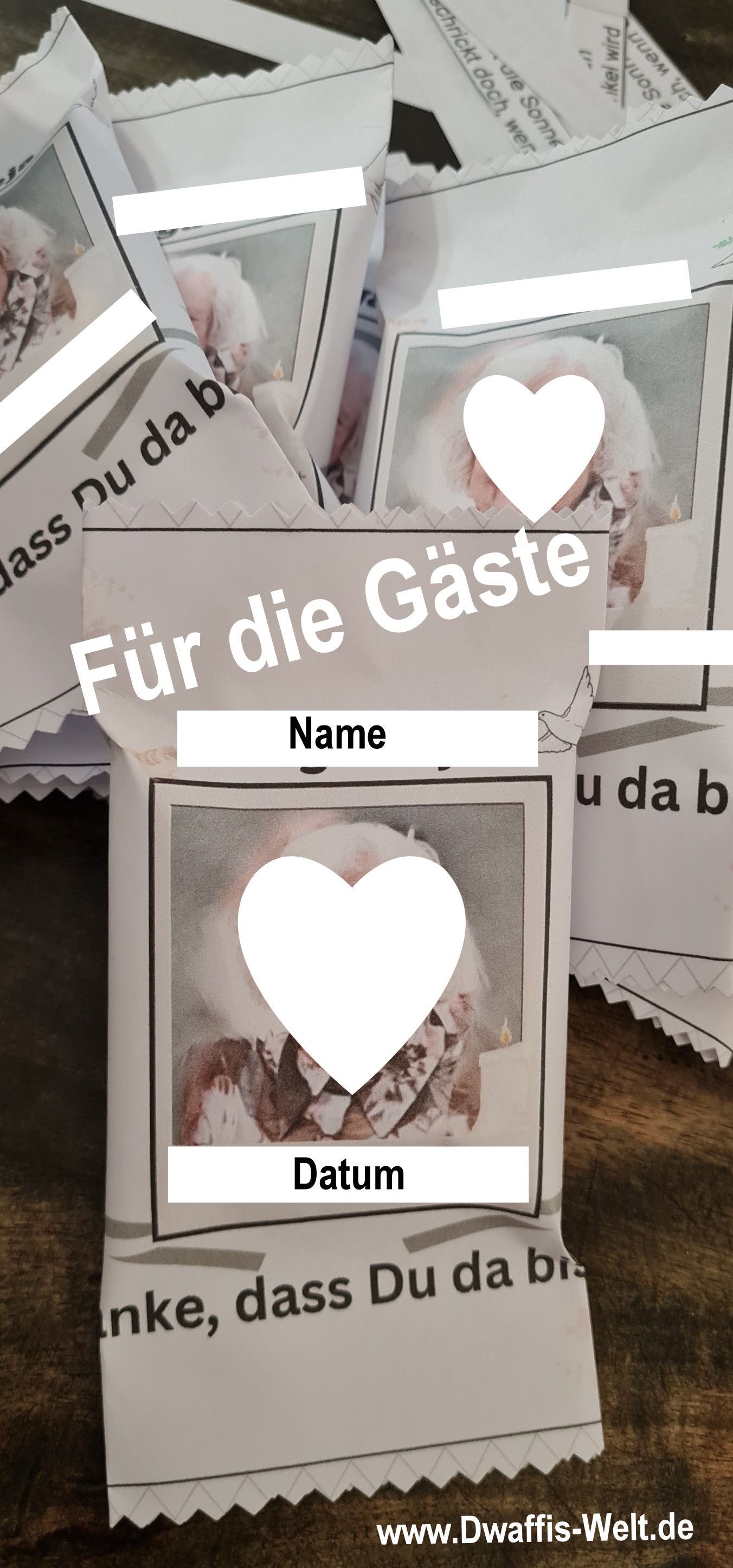 aus einem Teelicht wird ein toller Lichtgruß. Hier Trauer und Trost Vorlage