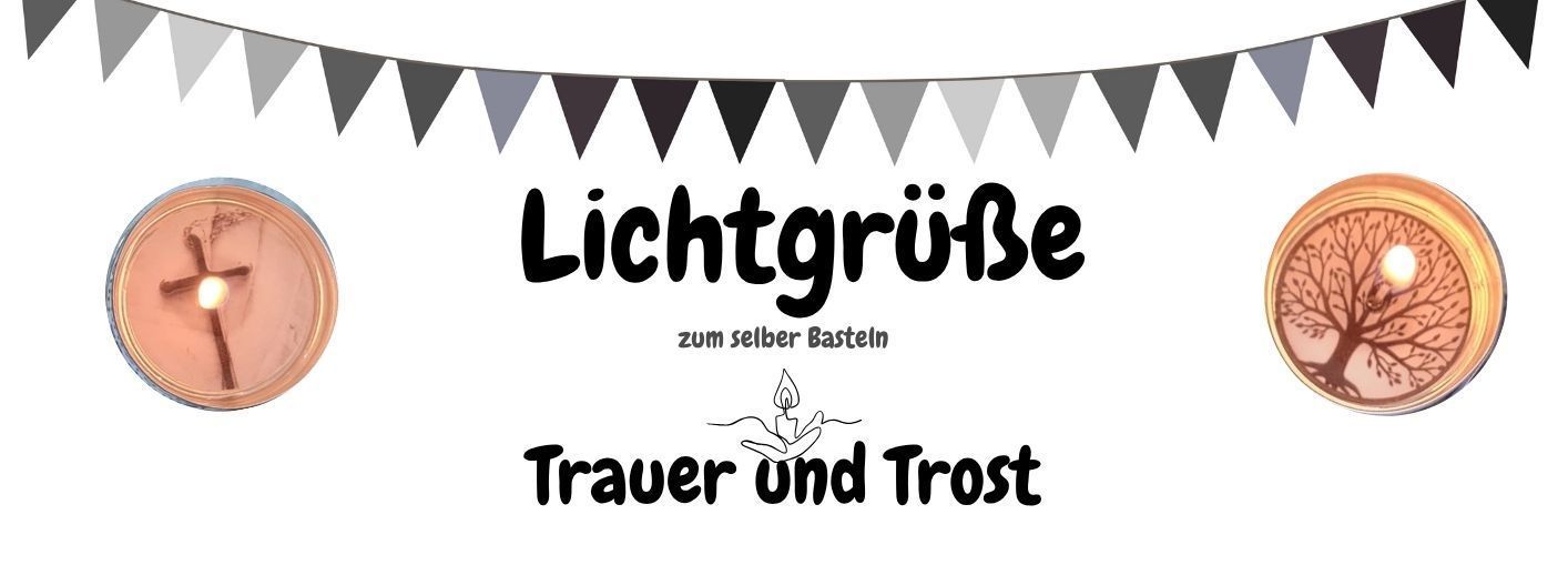 Aus Teelichtern werden wunderschöne Lichtgrüße.
Mit diesen Vorlagen kannst du dir wunderschöne kleine -zunächst geheime- Grußbotschaften basteln.
Sie sind eine tolle Tischdeko, Super Geschenke oder Mitbringsel.
Die kleinen Teelichter sind schnell gebastelt und jeder freut sich über den Überraschungseffekt. Denn erst, wenn das Teelicht komplett flüssig geworden ist, kann man seine geheime Botschaft sehen!
Ich selber verschenke und nutze sie seit Jahren.
Alles was du brauchst ist ein Drucker, eine Schere, Teelichter und optional Stifte.
Sie sind Ruckzuck gemacht.
In diesem E-Book dreht sich alles um die Themen Trauer und Trost.
Du kannst damit Deine eigenen Gefühle unterstützen, Trost und Hoffnung erfahren oder auch spenden, Dein Mitgefühl ausdrücken und auch die Trauerfeier geschmack- und liebevoll aufwerten.
Andere Themen gibt es auf www.Dwaffis-Welt.de/Digitale-Produkte.