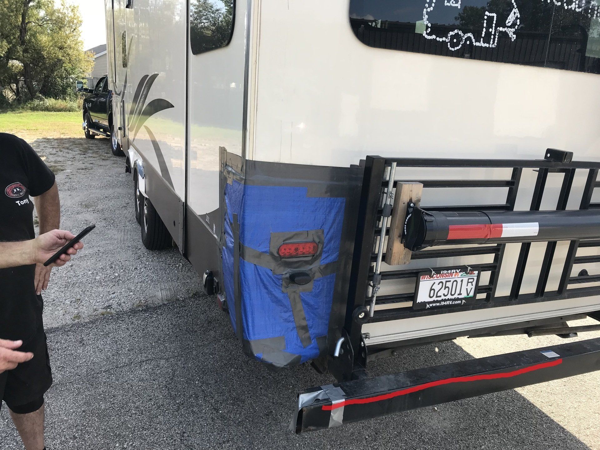 Family Vacation, RV Repair, Keep her dry, Aluminum repair,