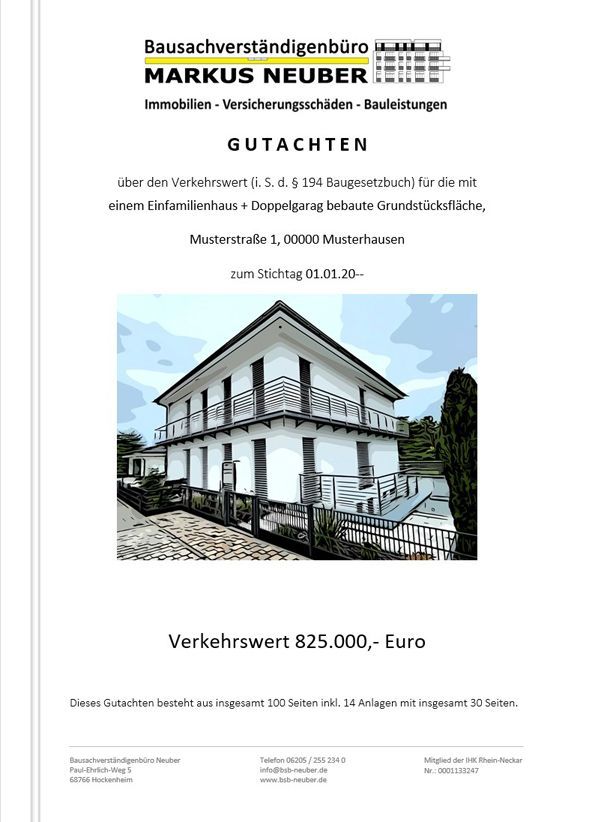 Immobiliengutachten Immobiliengutachten von Bausachverständigenbüro Neuber