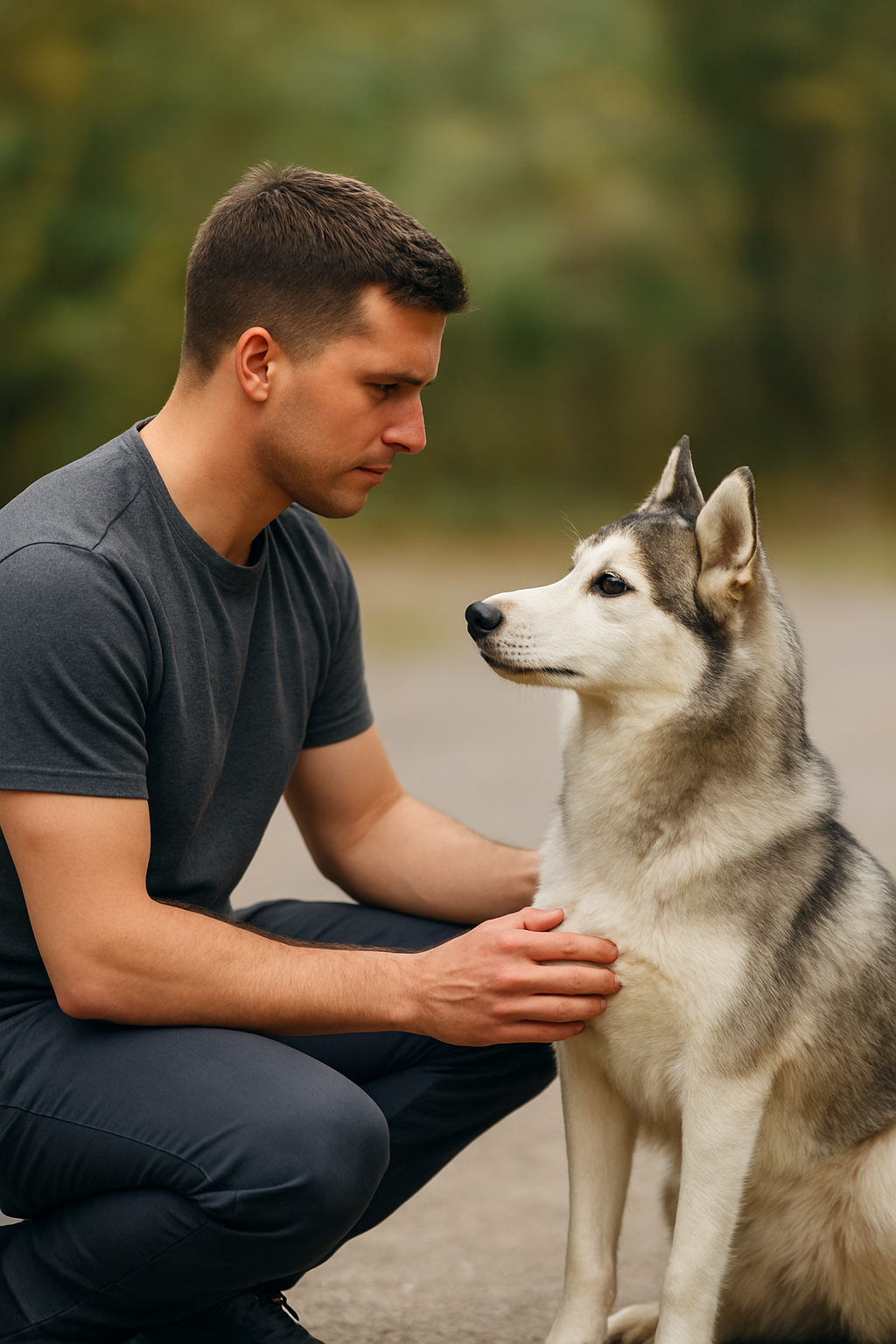 Klare Führung mit einem Hund