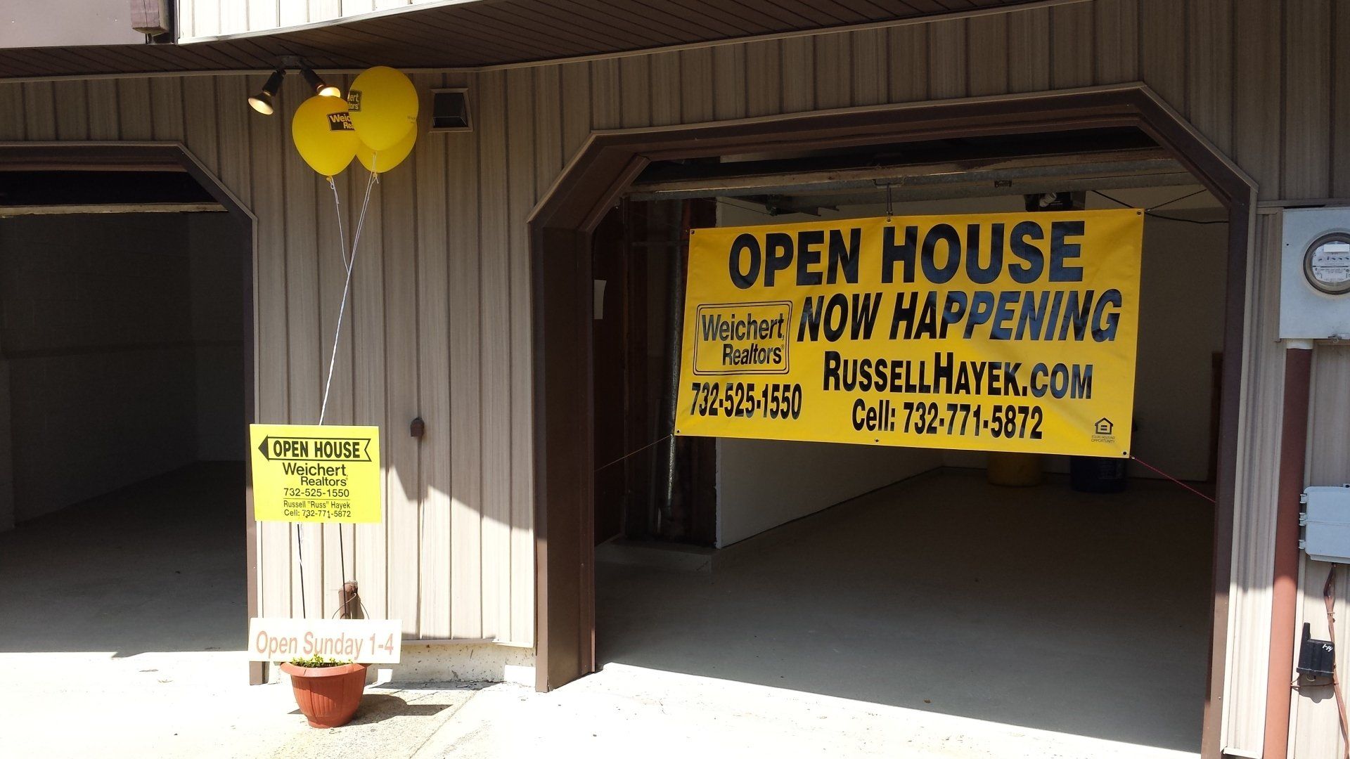 open house sign russell hayek