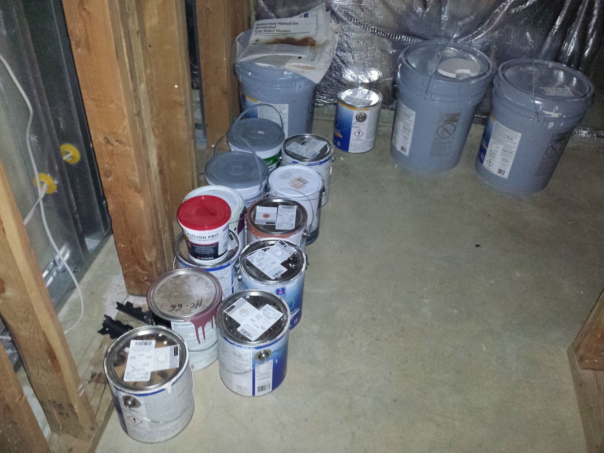 left over house paint