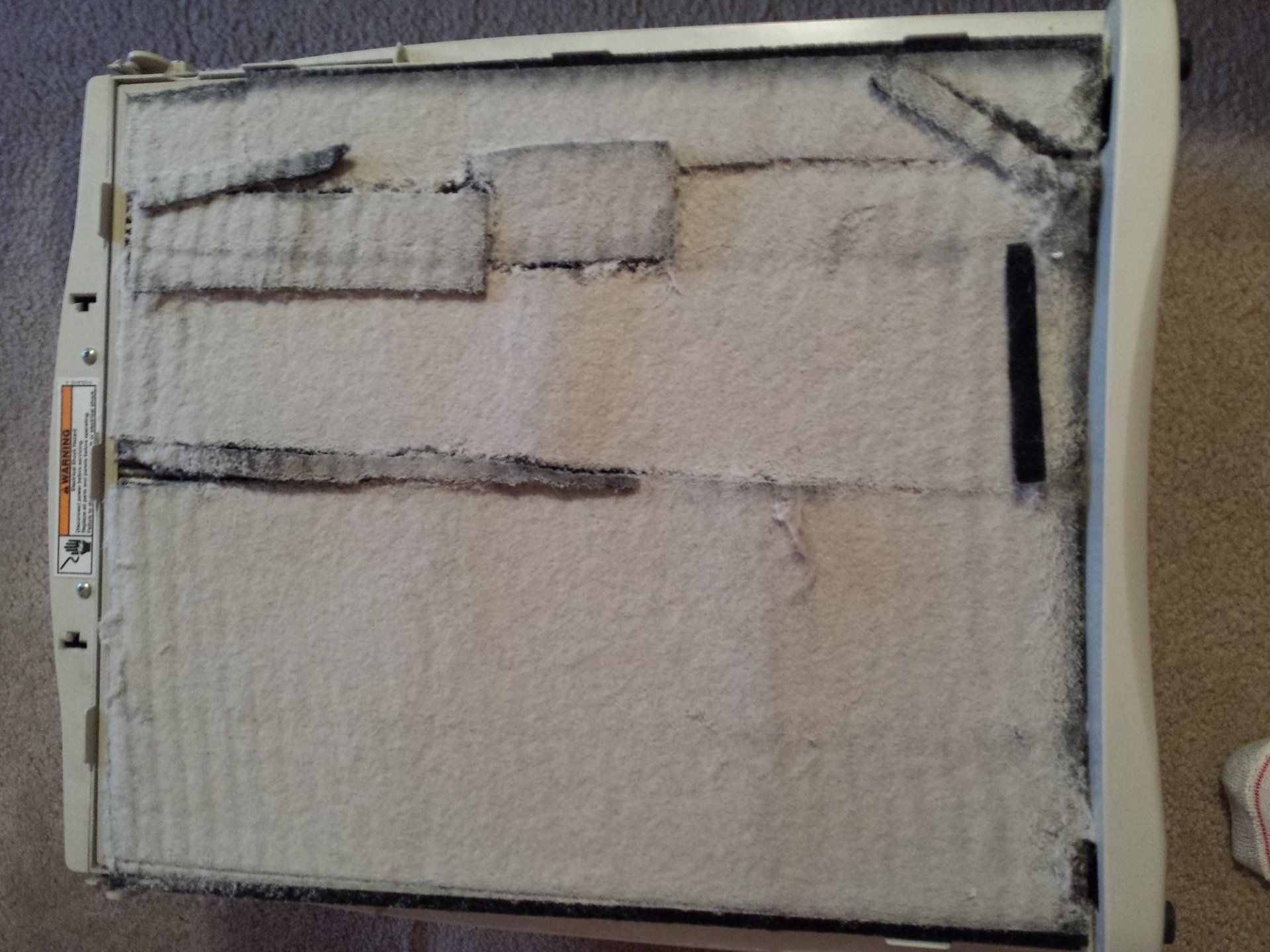 house dirty air filter