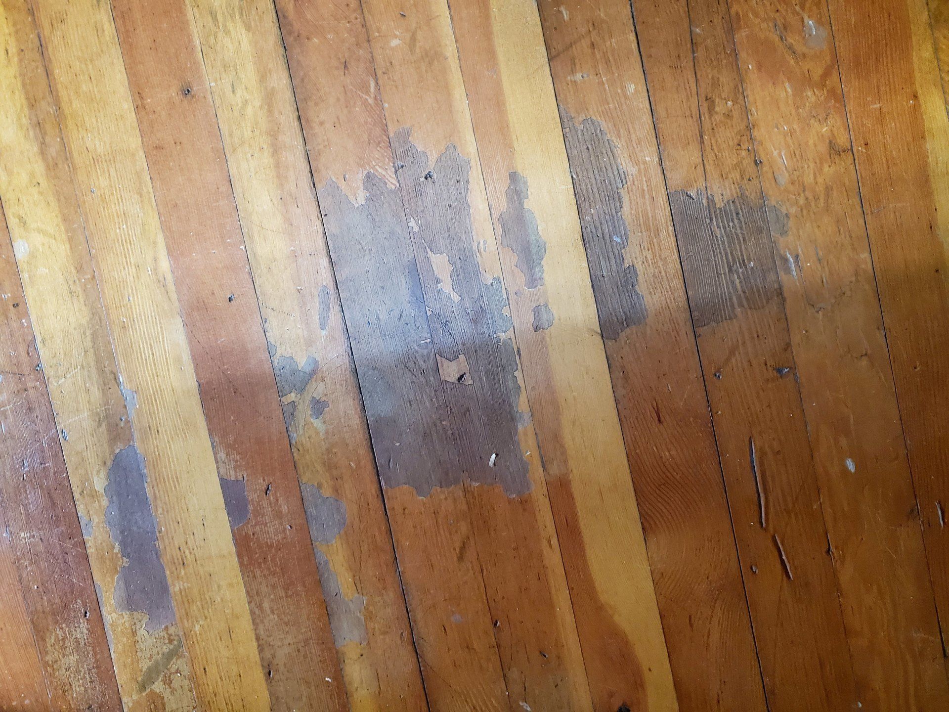 worn out wood floor