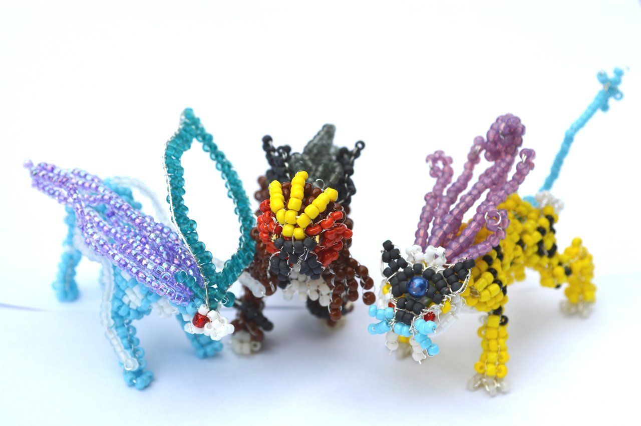 Beaded legendary beast pokemon