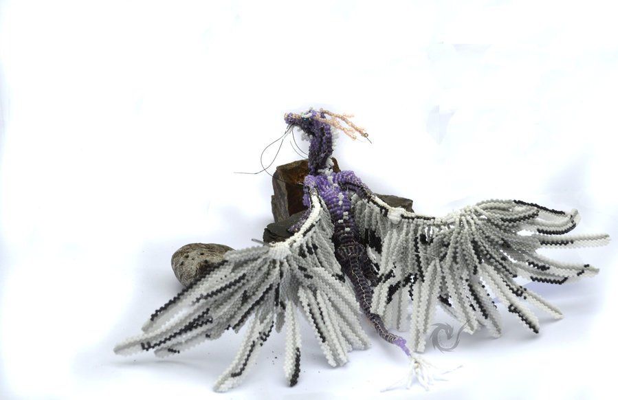 Beaded flight rising imperial dragon