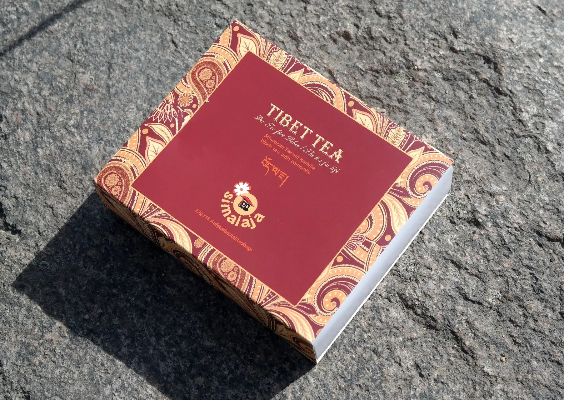Die Verpackung vom Simalaja Aufgussbeutel-Kamille