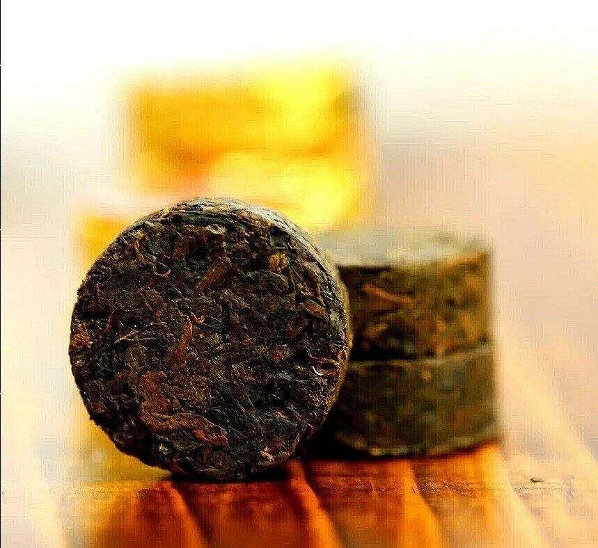 Die kleine runde Form vom Simalaja Tibete Tee