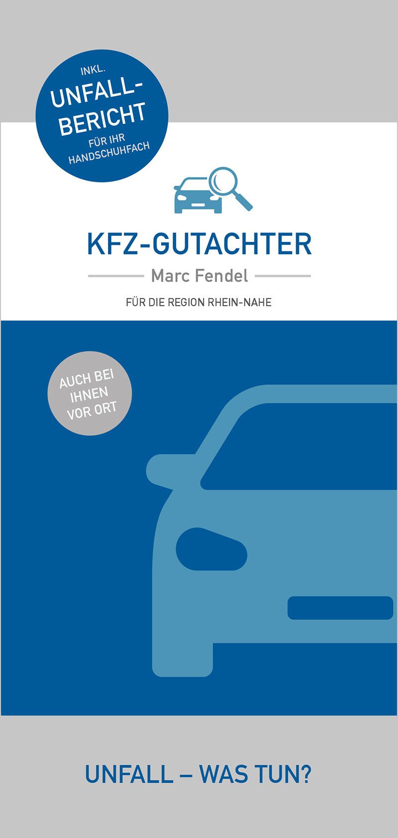 Flyer downloaden KFZ-Gutachter Bad Kreuznach - Marc Fendel