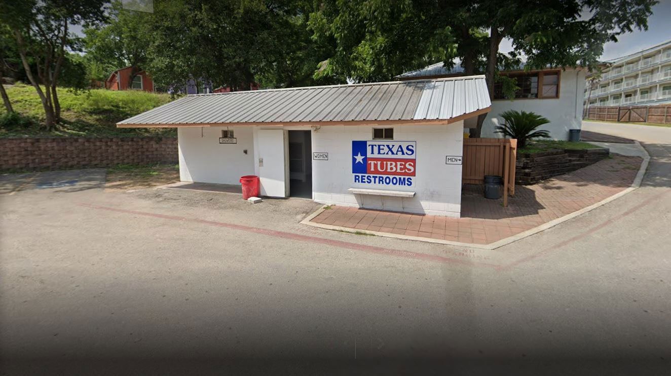 Clean Restrooms and Outside Shower Facilities at Texas Tubes in New Braunfels, TX Clean Restrooms and Outside Shower Facilities at Texas Tubes in New Braunfels, TX