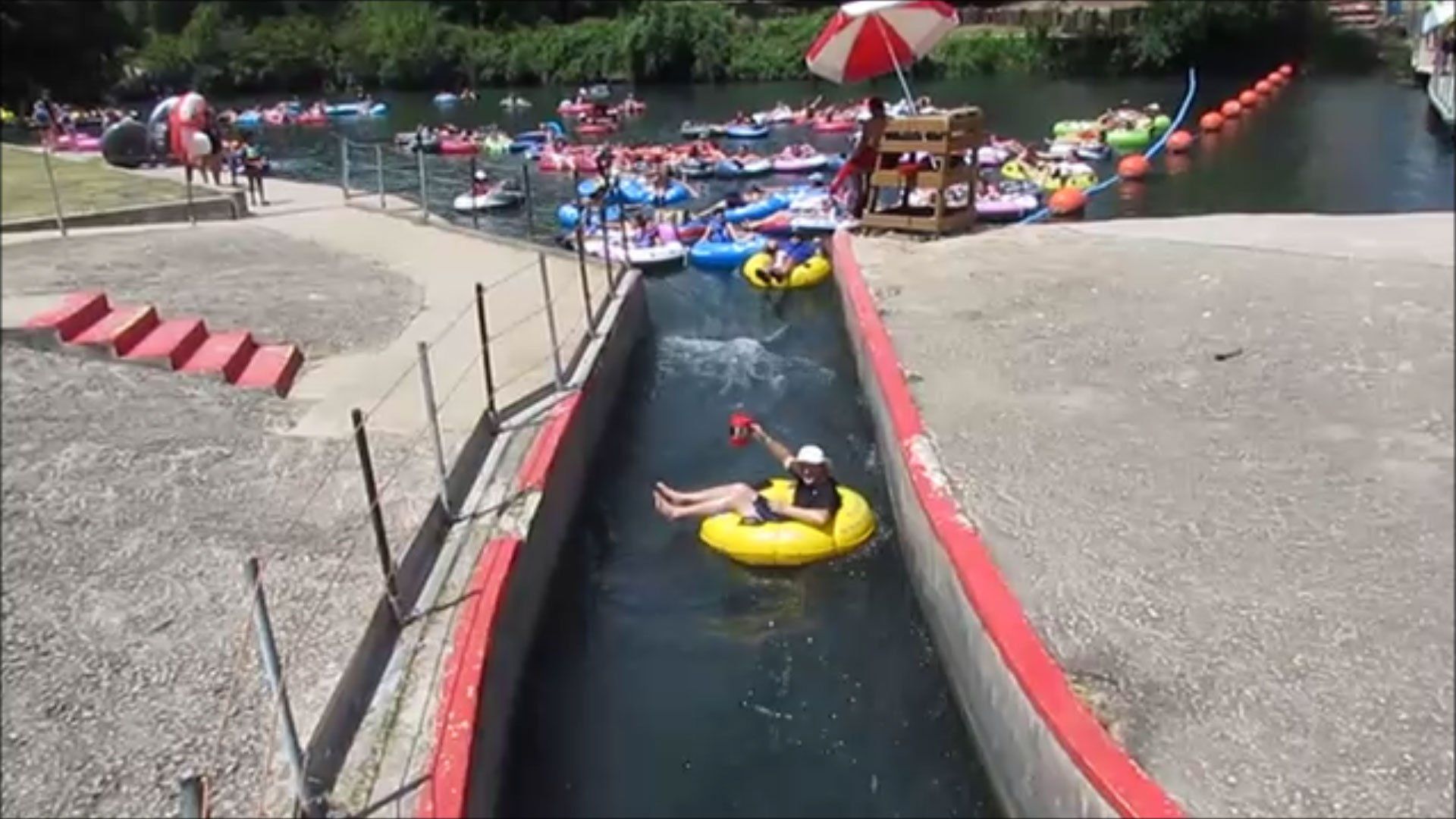 Entrance to the New Braunfels Tube Chute with Texas Tubes