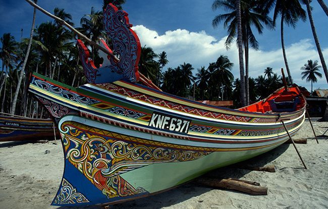 Fischerboot, Kota Bharu, Malaysia