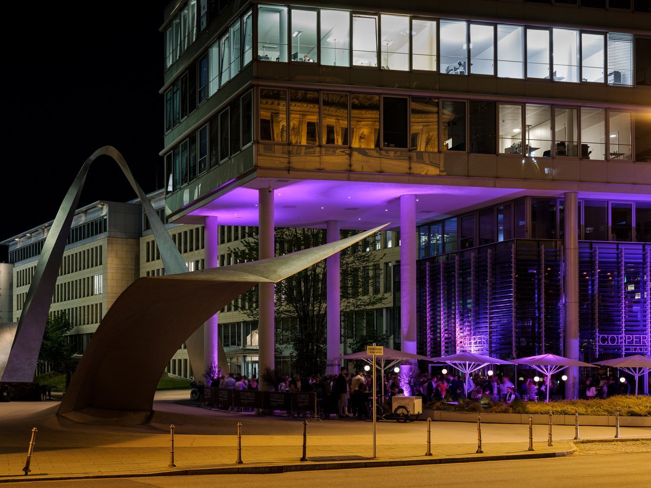 Fotokunst Frankfurt bei Nacht