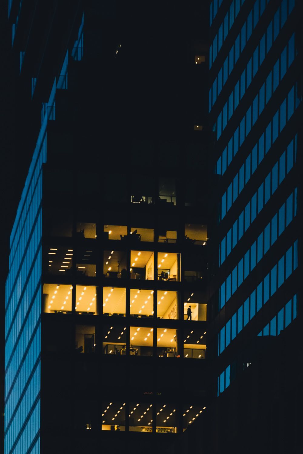 Fotokunst Frankfurt bei Nacht
