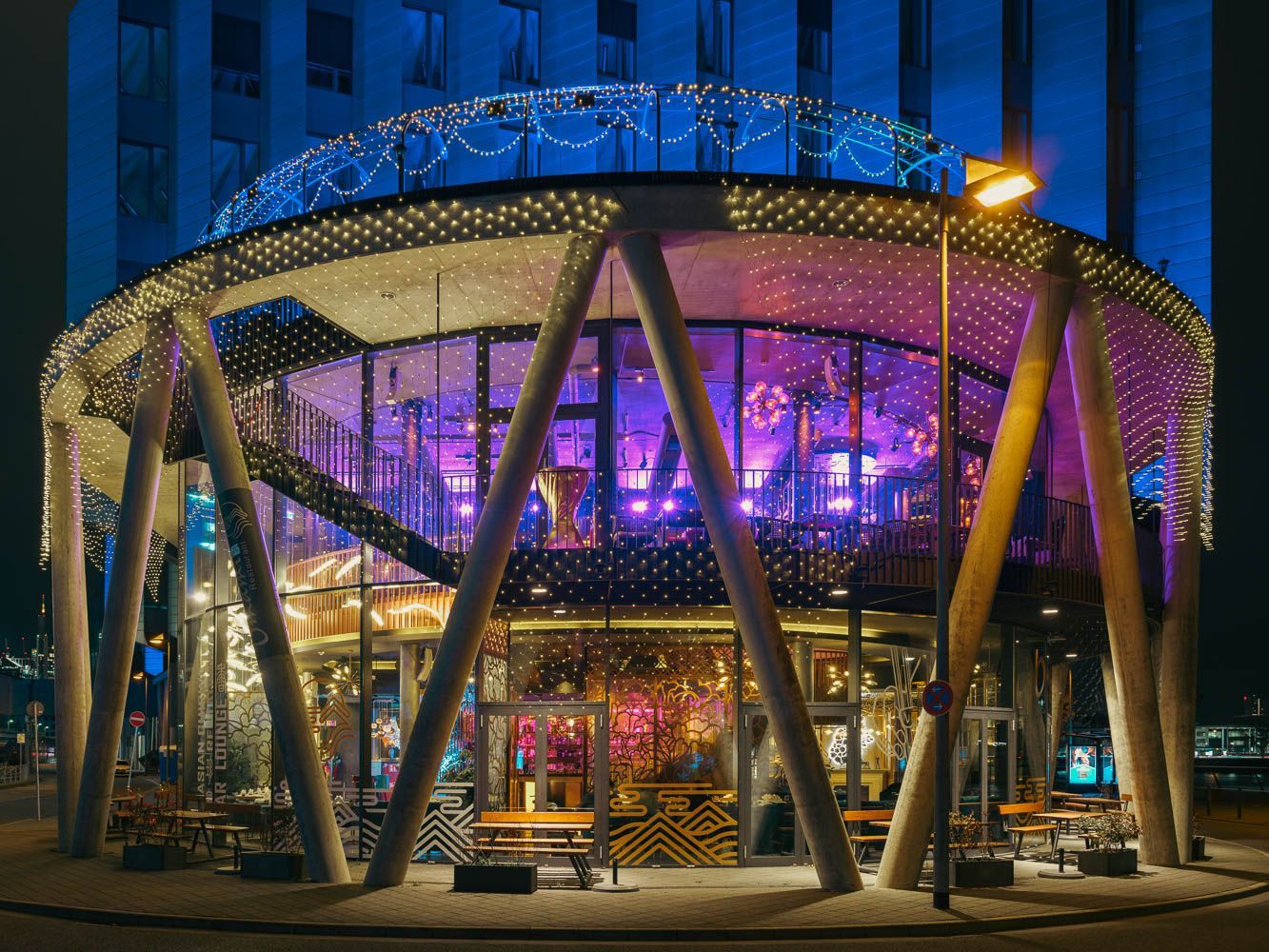 Fotokunst Frankfurt bei Nacht