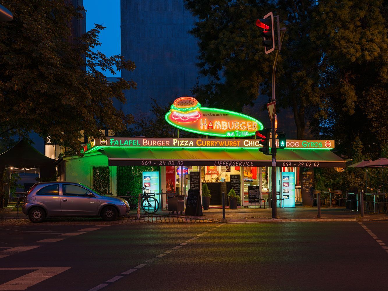 Fotokunst Frankfurt bei Nacht