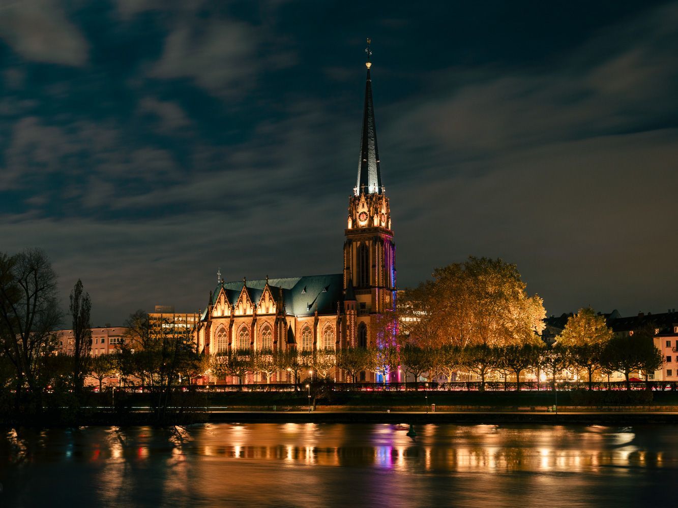 Fotokunst Frankfurt bei Nacht