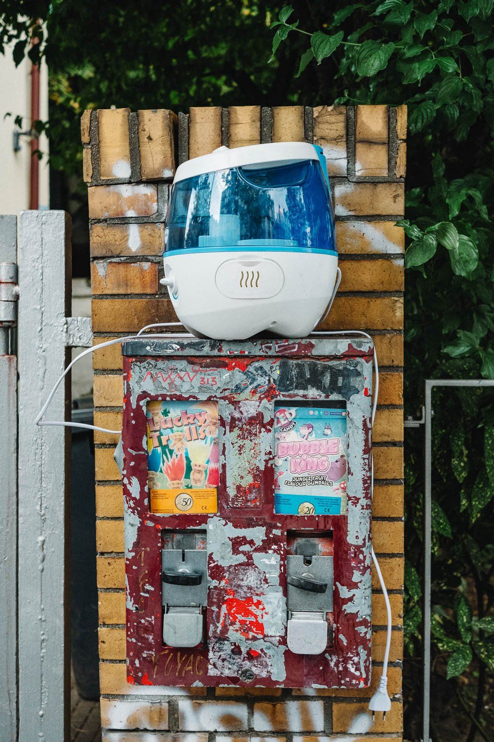 Bunter Kaugummi-Automat