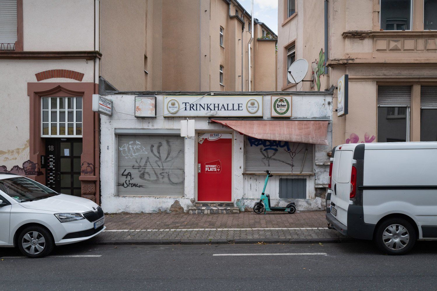 Eine geschlossene Trinkhalle