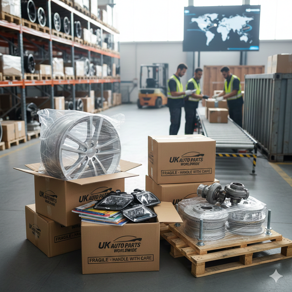 car parts courier UK to worldwide, UK auto parts parcel delivery, ship small car parts from UK abroa