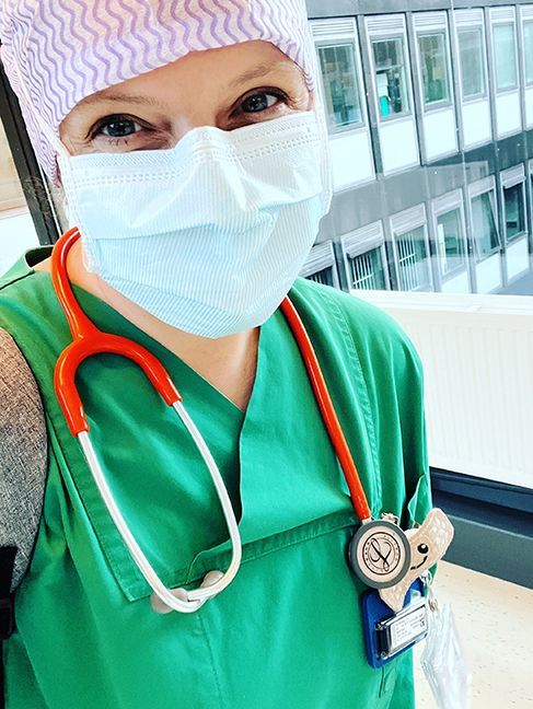 Christiane Kalkhake in der Klinik Christiane Kalkhake in der Klinik